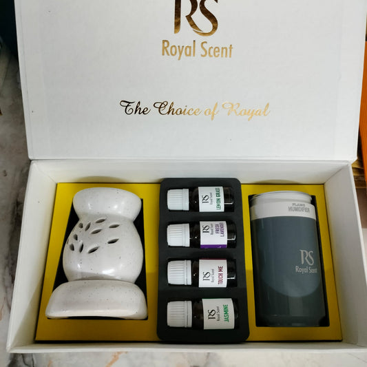 Royal Scent Flame Humidifier - 4 Premium Scents